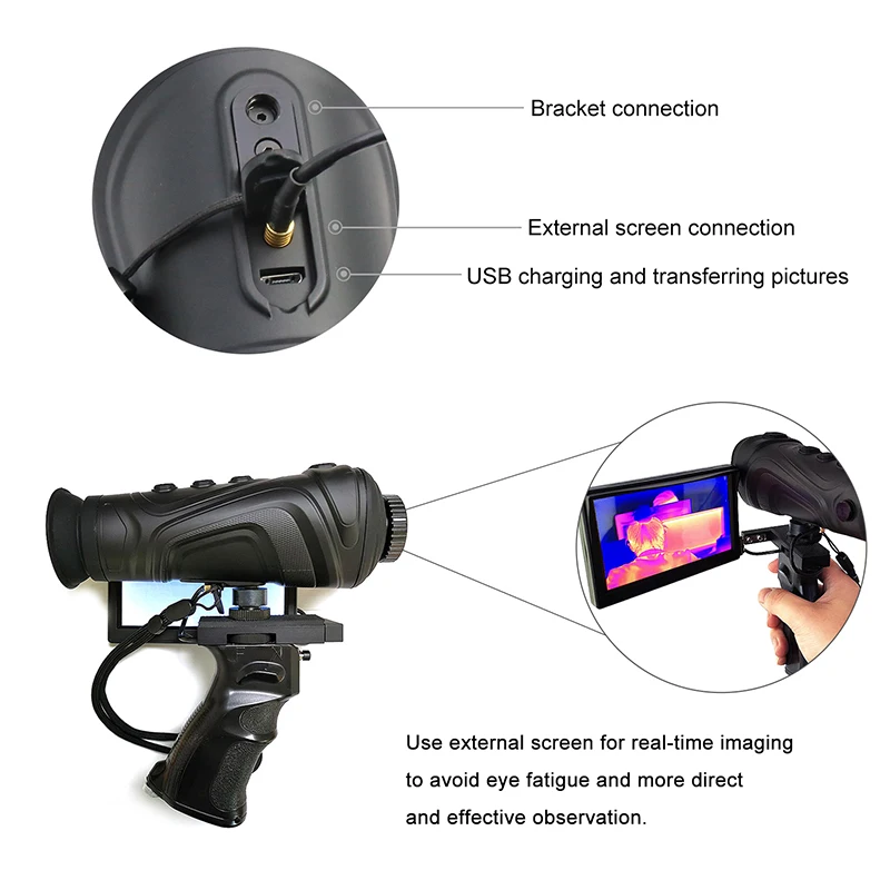 Тепловизионный прицел инфракрасный ночного видения с функцией для охоты