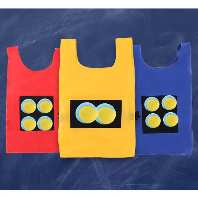 1 комплект липкий мяч Детская одежда Забавная детская игрушка жилет для