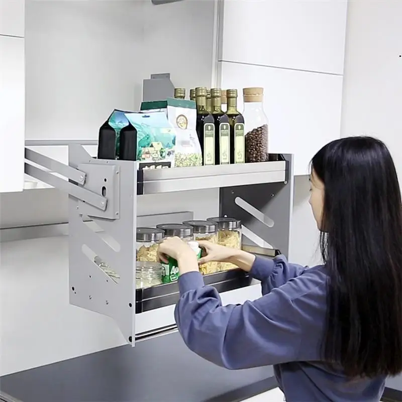 Подвесная стойка из нержавеющей стали для кухонного шкафа|Полки и держатели| |