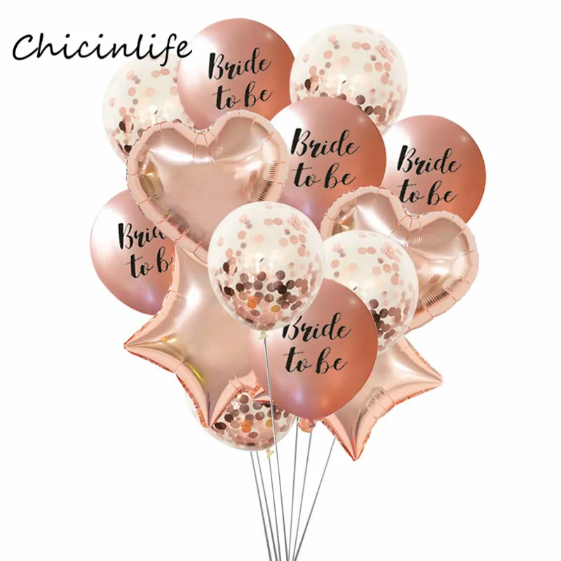 Chicinlife невесты быть воздушные шары девичник украшения для девичника бриллиантовое кольцо свадебные шары свадебный душ - Цвет: Bride to be  E