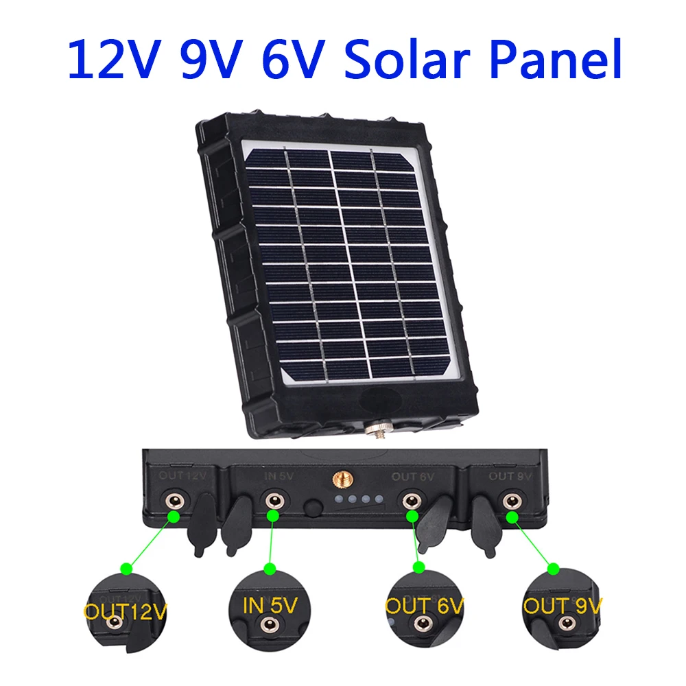 

Открытый Панели Солнечные для Перезаряжаемые Охота Камера Панели солнечные 8500 мАч 6V Водонепроницаемый Зарядное устройство Батарея если вы...