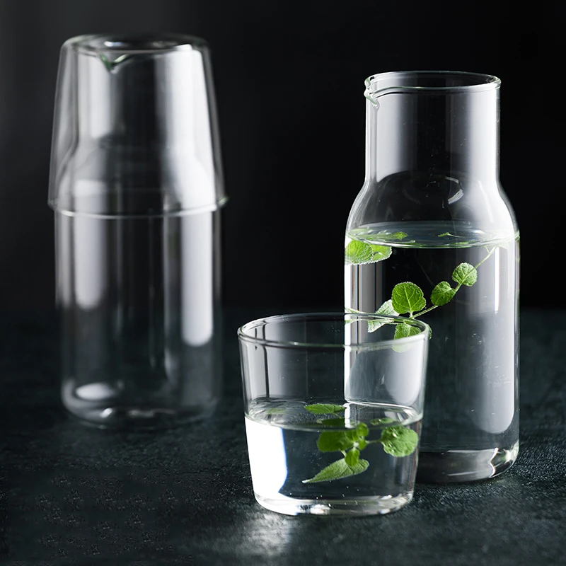 Графин для воды со стаканом стеклянная бутылка наборы чашек Термостойкие чашки