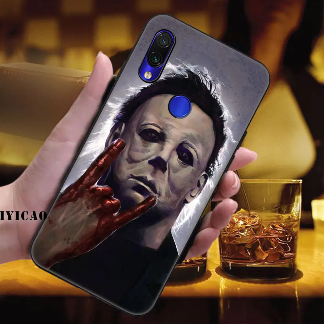 IYICAO Michael Myers Malloween Soft Case for Xiaomi Redmi Note 5 6 7 8 Pro 5A Prime 4 4X Phone |