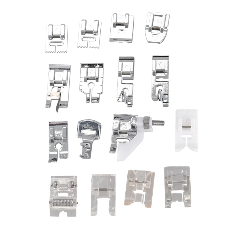 Набор профессиональных эластичных прижимных лапок Kenmor 16 шт. набор с низким