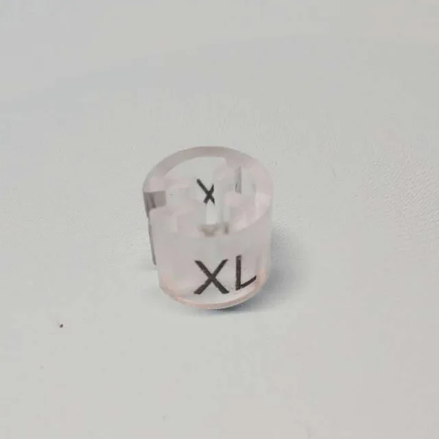 150 шт S-XXL предварительно с принтом прозрачная пластиковая маркер размера для вешалки Размер Маркеров вешалки оснастки - Цвет: XL