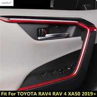 car abs interior accessories for toyota rav4 rav 4 xa50 2019 2022 inner door armrest doorknob handle bowl strip cover kit trim