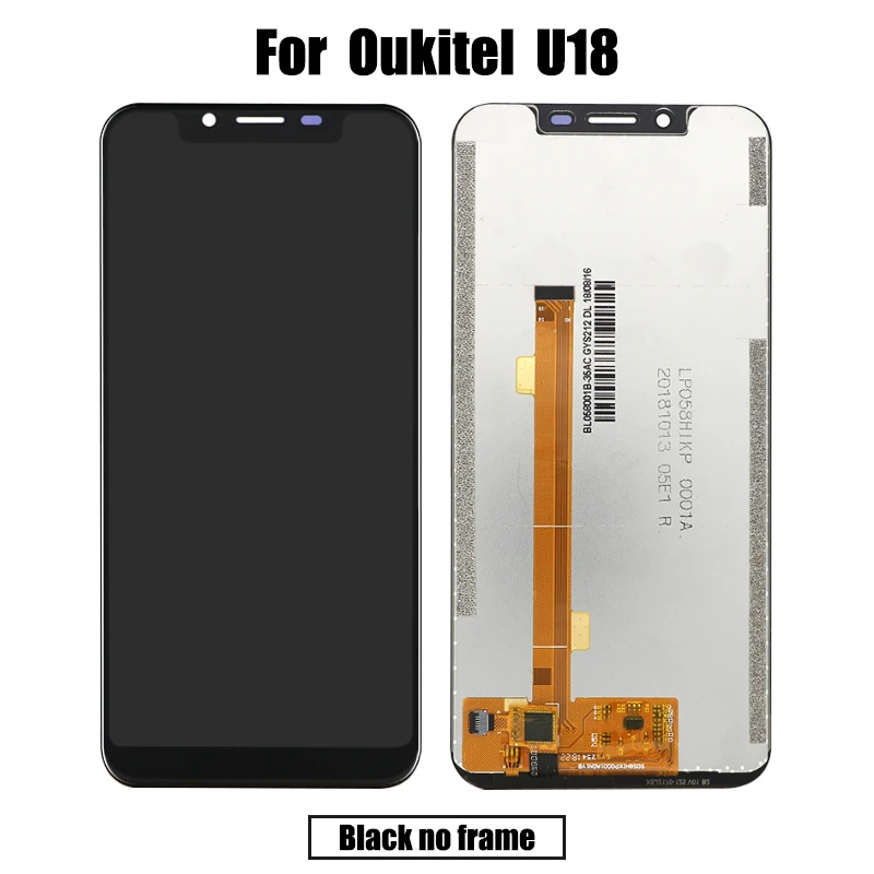 BingYeNing для Oukitel U18 ЖК дисплей и сенсорный экран дигитайзер с рамкой дисплея