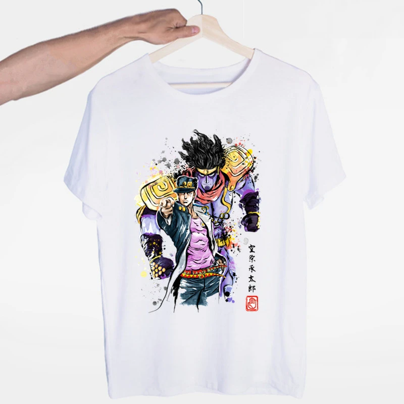 JoJo Необычные Приключения смешная футболка для мужчин/женщин Япония с аниме