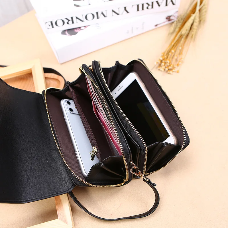 

GGYVDA 2021 new ladies Korean clutch bag large capacity casual shoulder bag mobile phone bag