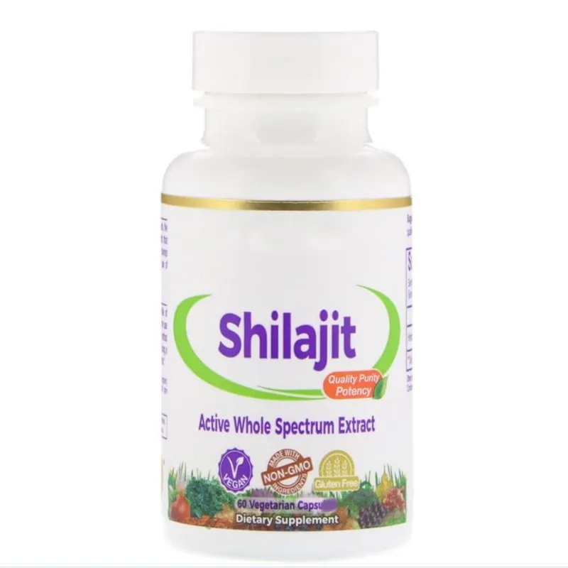 

Herbs Shilajit 60 Veggie Caps Chemical-Free, Vegetarian