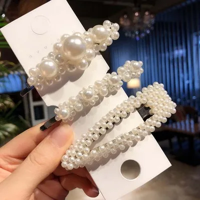 3PC-13 Ins1Set/PC модная жемчужная заколка для волос, заколки для волос для женщин, милые стильные заколки для волос, сплав, BB, заколка для волос, аксессуары для волос для девушек и женщин - Цвет: 3PC-13