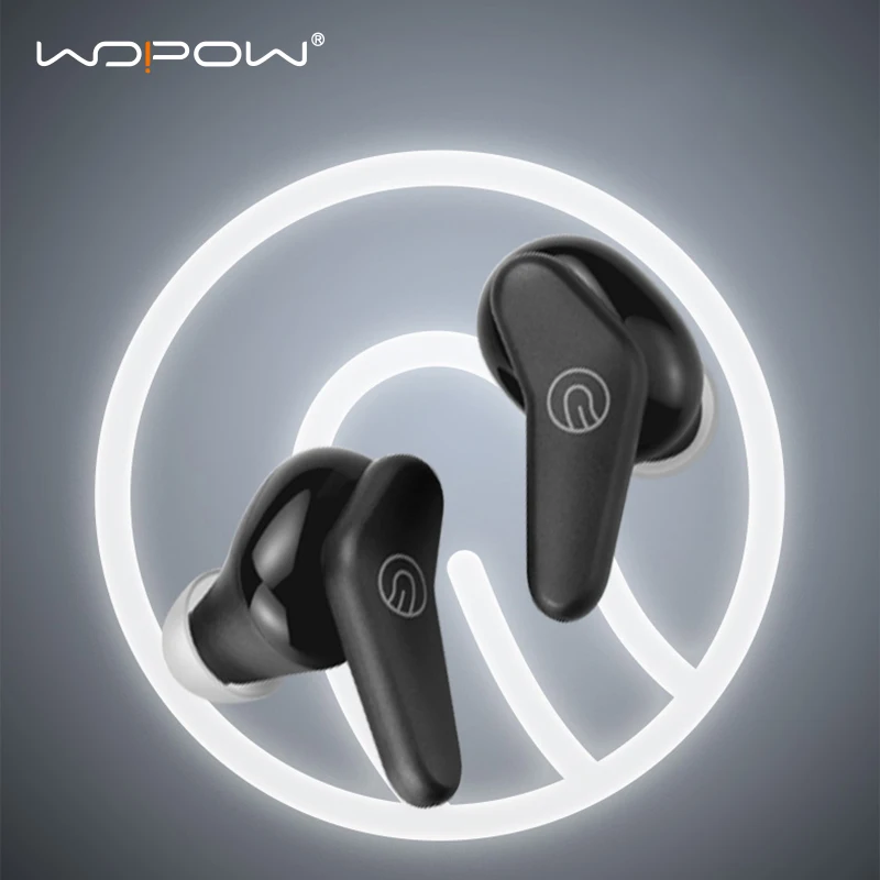 WOPOW наушников TWS Bluetooth 5 0 Беспроводной гарнитура с микрофоном Стерео Звук