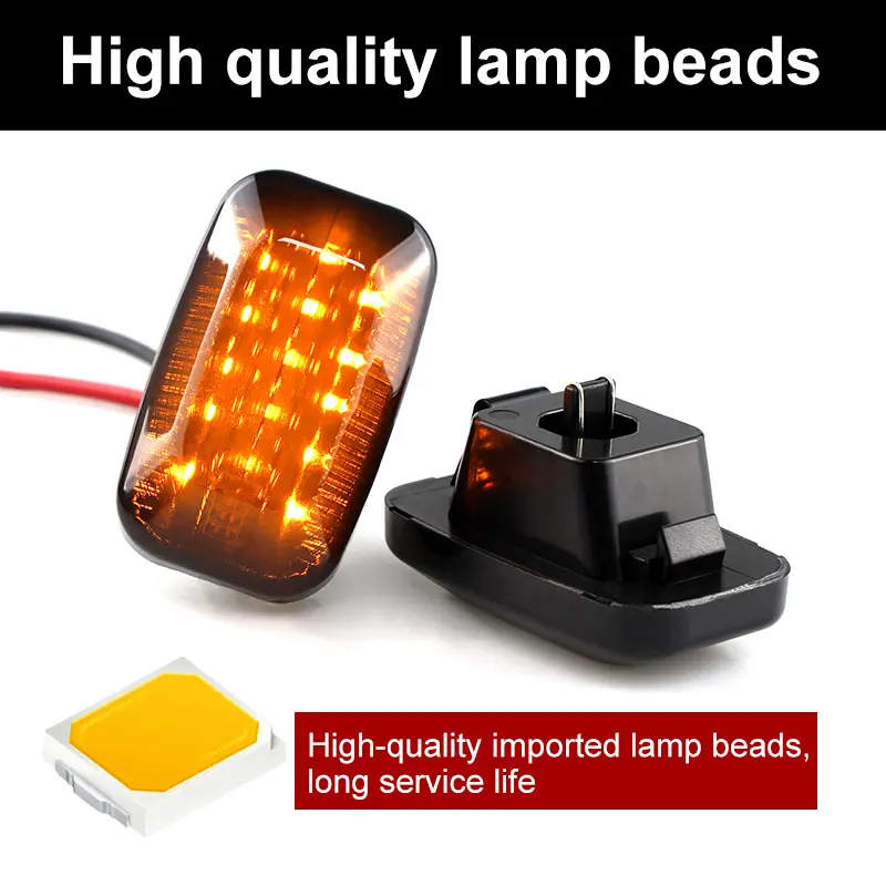 2 шт., светодиодный ные боковые габаритные огни для Toyota Land cruiser Landcruiser 70 80 100