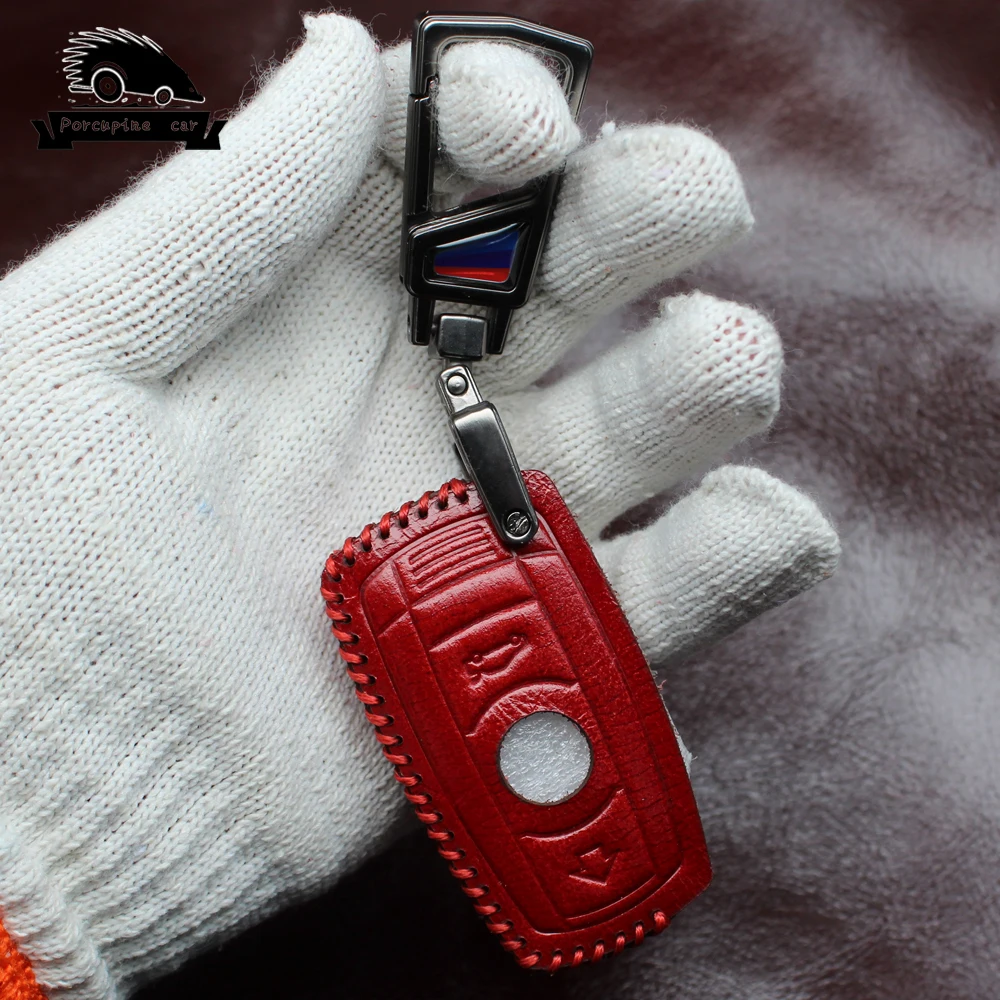 Автомобильные аксессуары из натуральной кожи чехол для ключа дистанционного