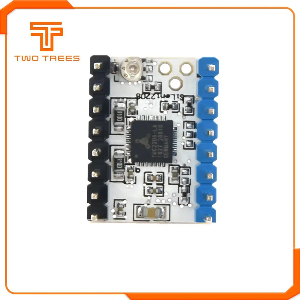 1 шт. Stepstick TMC2208 TMC2209 Драйвер шагового двигателя супер тихий с новыми радиаторами Замена для SKR V1.3 плата управления MKS GEN