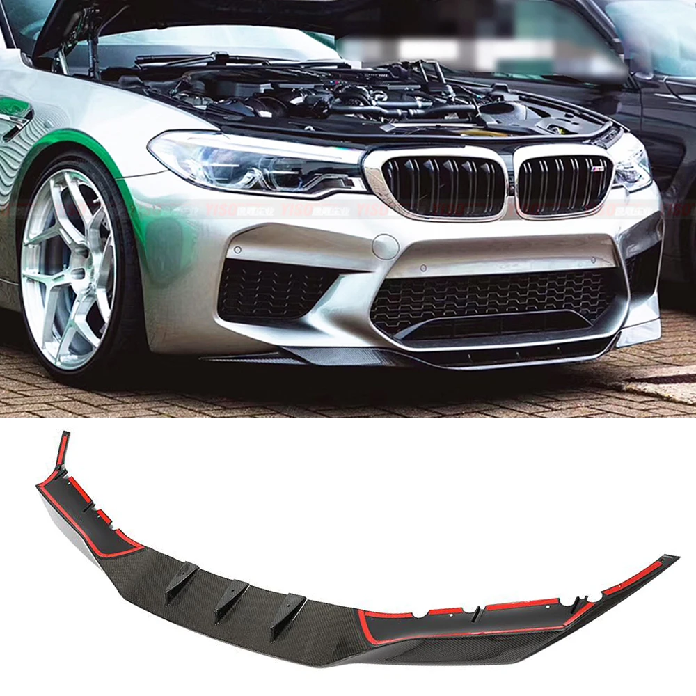 Передний бампер спойлер разветвители для BMW F90 M5 2018-2020 передний из углеродного