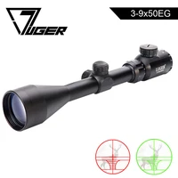 luger 3 9x50 riflescope optical sight red green dot illuminated outdoor shooting airsoft gun hunting scope collimator sight