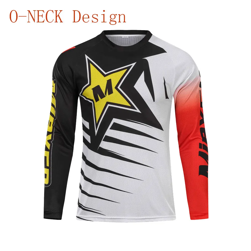 D Mieyco Мужская Pro crossmax moto Jersey одежда для горного велосипеда MTB велосипедная футболка DH MX велосипедные рубашки внедорожная одежда для мотокросса - Цвет: D