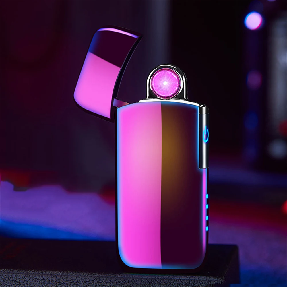 Ветрозащитная перезаряжаемая электрическая зажигалка спиннинговая дуга