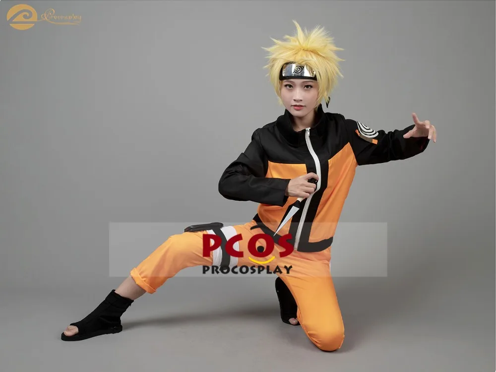 Про Косплей роскошный набор~ Наруто Shippuden Uzumaki косплей костюм без парика mp000059