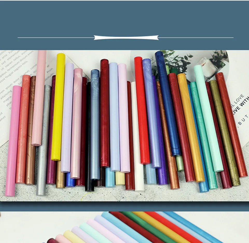 Восковые штампы для сургучной печати цилиндрические почты писем 10 шт. | Дом и сад