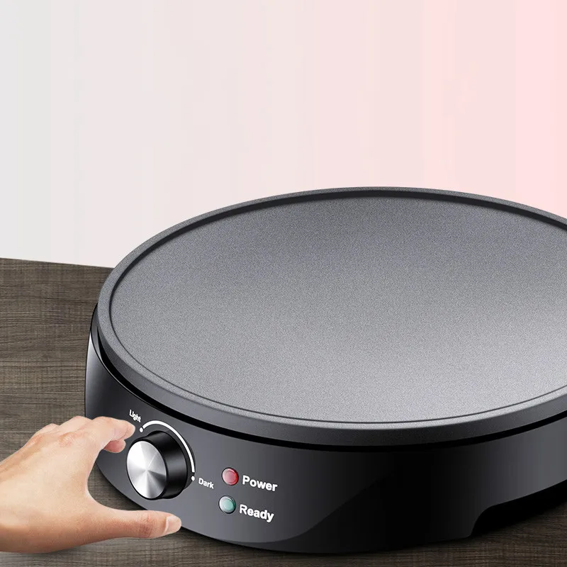 

Non-stick Electric Crepe Maker Pizza Pancake Baking Pan Griddle Chinese Spring Roll Pie Frying Steak Cooker Roaster EU Plug