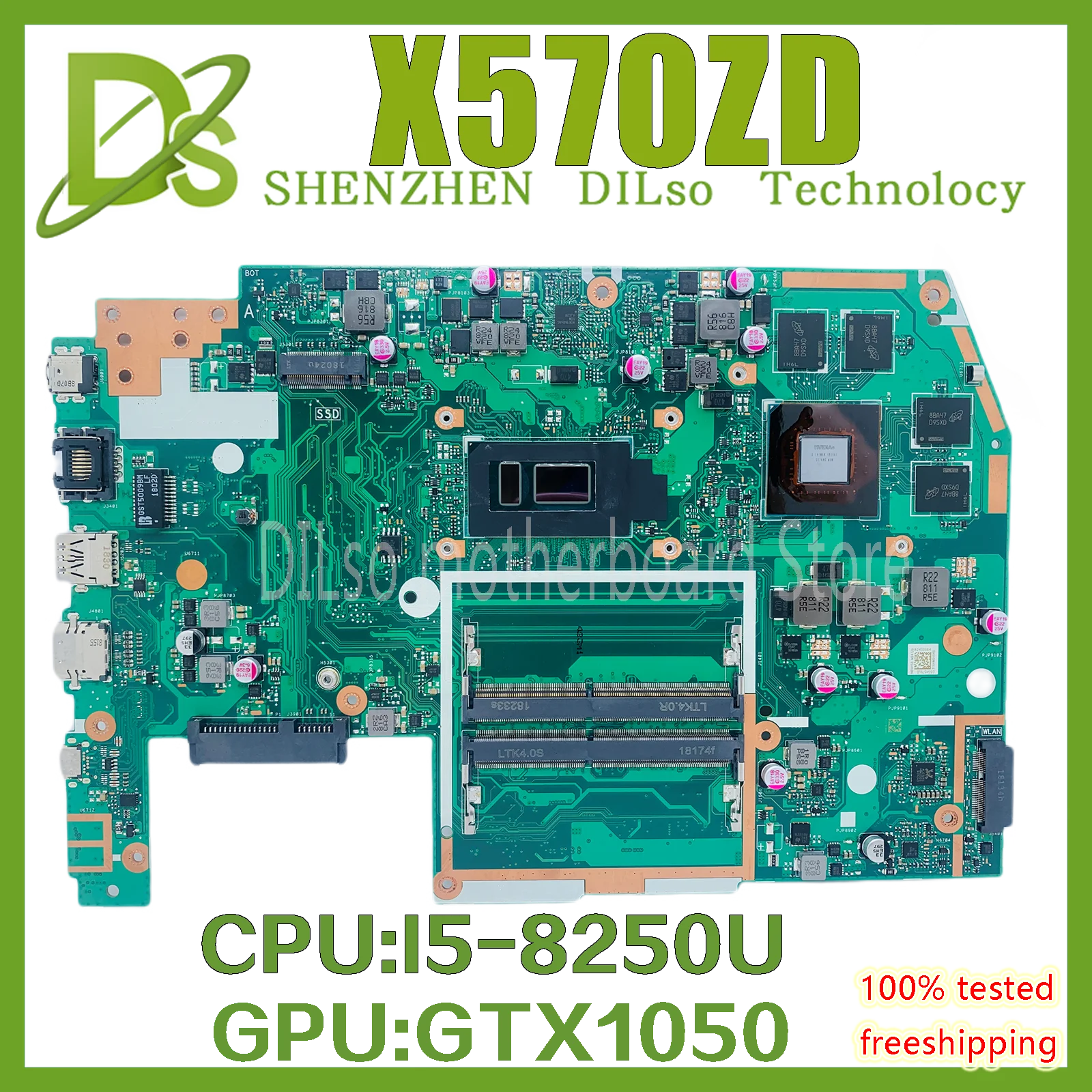 

X570UD с I5-8250U GTX1050 оригинальная материнская плата для ASUS TUF X570U X570UD YX570U YX570UD материнская плата для ноутбука 100% ТЕСТ ОК