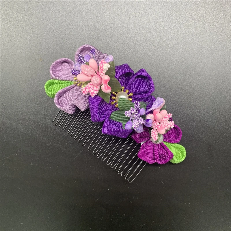 Заколка-кимоно в японском стиле женская милая шпилька для волос с цветочным