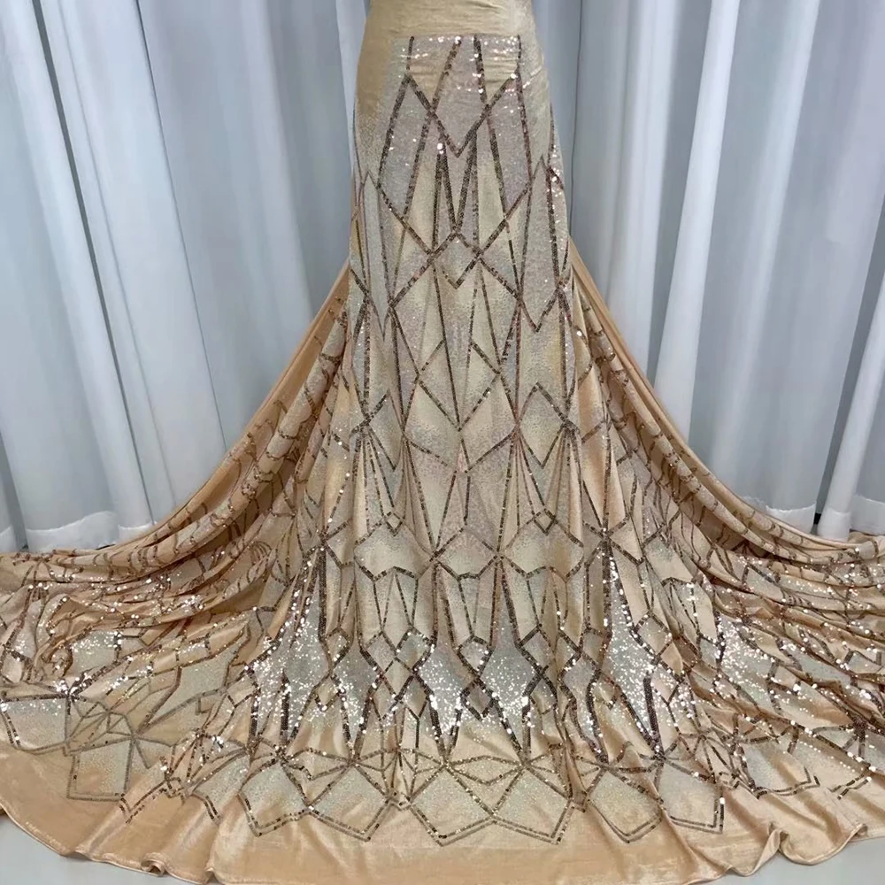 

Latest Fashion African French Net Embroidery Swiss Voile Guipure Cord High Quality Mesh Tulle Nigerian Velvet Lace Fabric 5Yards
