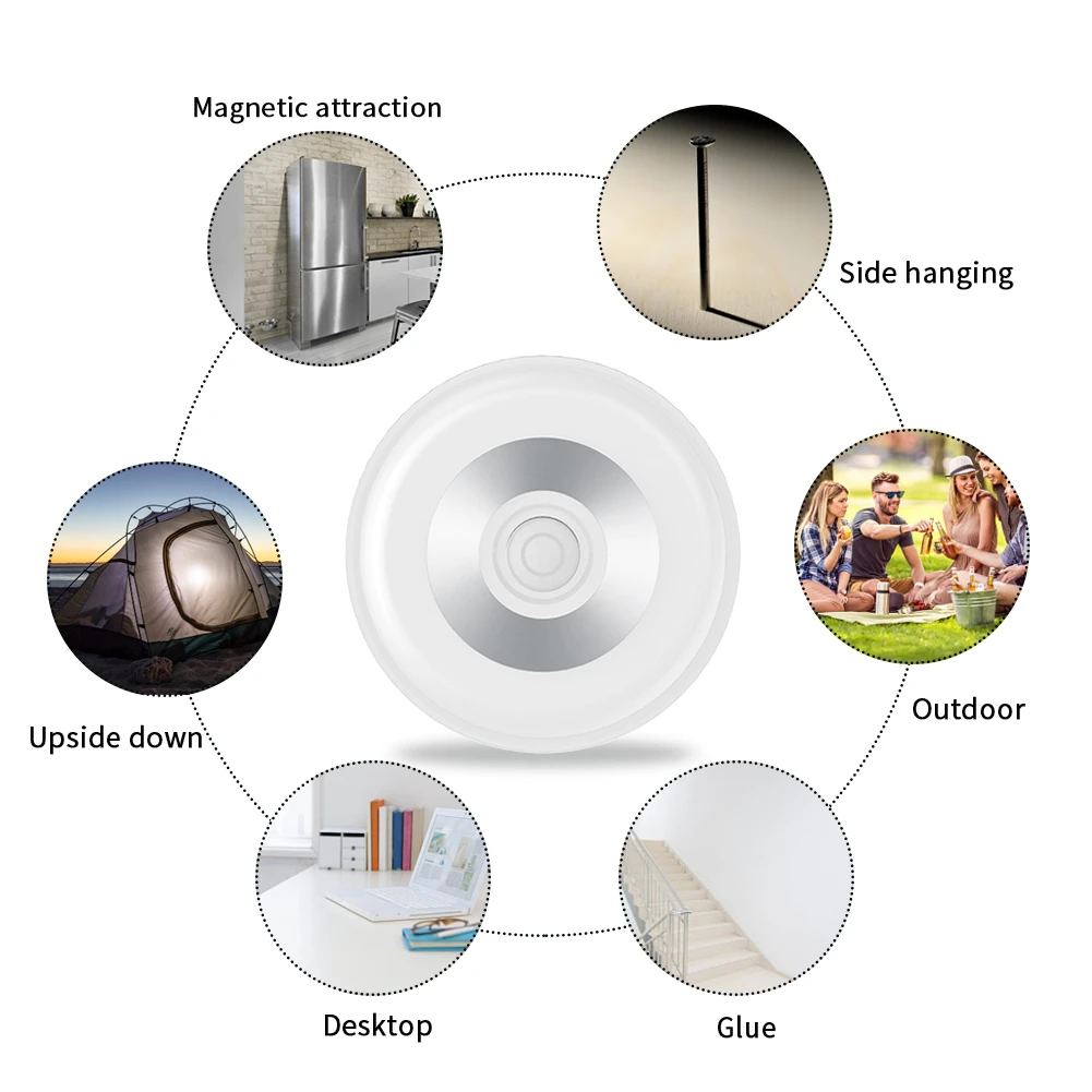 Светодиодный датчик Ночной светильник с двойным Индукционным ИК-датчиком