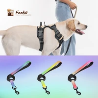 feeko pu leather dog leash pet walking training french bulldog for small breeds leather dogs leash for dog supplies accessories