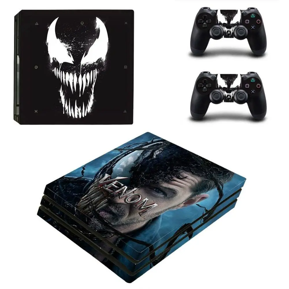 Venom PS4 Pro стикер s PS 4 Play станция виниловые наклейки на кожу Pegatinas для playstation консоль