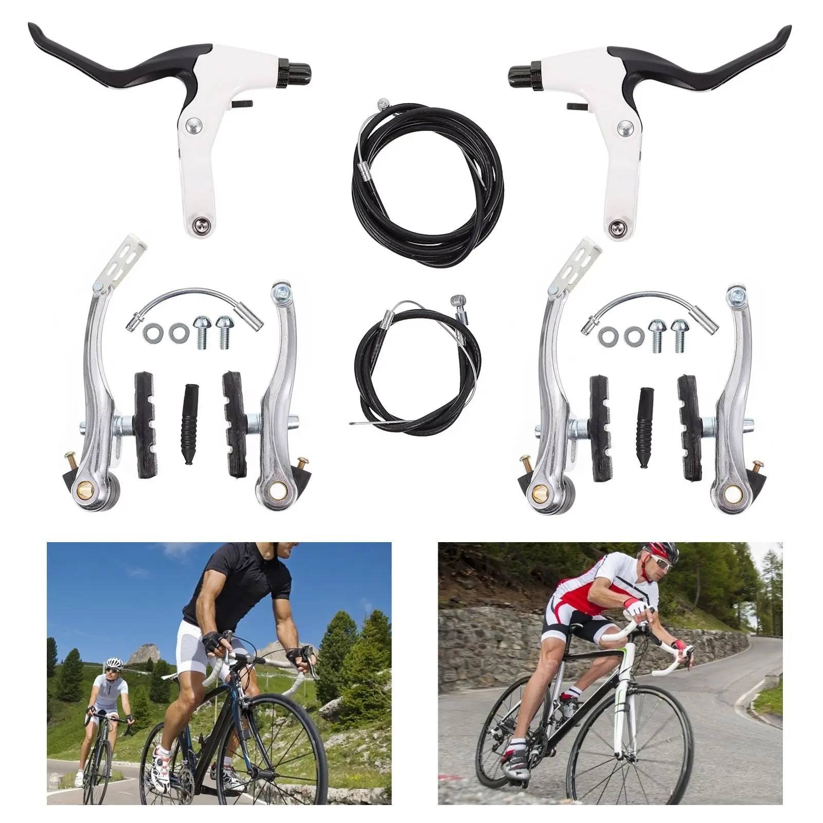 

1 Set All-metal V Brake Levers Universal Bike V Brake Cables Accessories