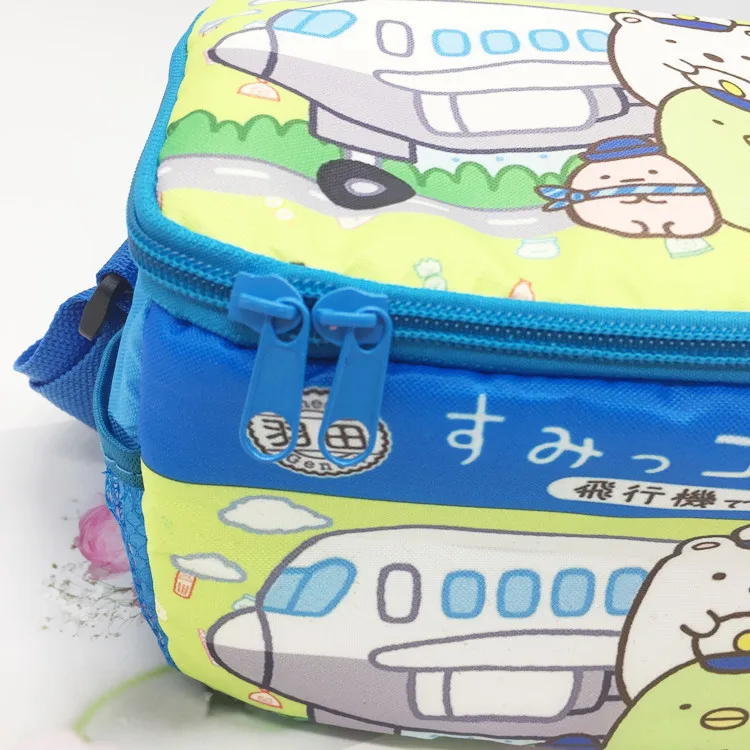 New kawaii sumikko gurashi waterproof lunch bag students handheld thermal insulation meal box inclined shoulder | Багаж и сумки