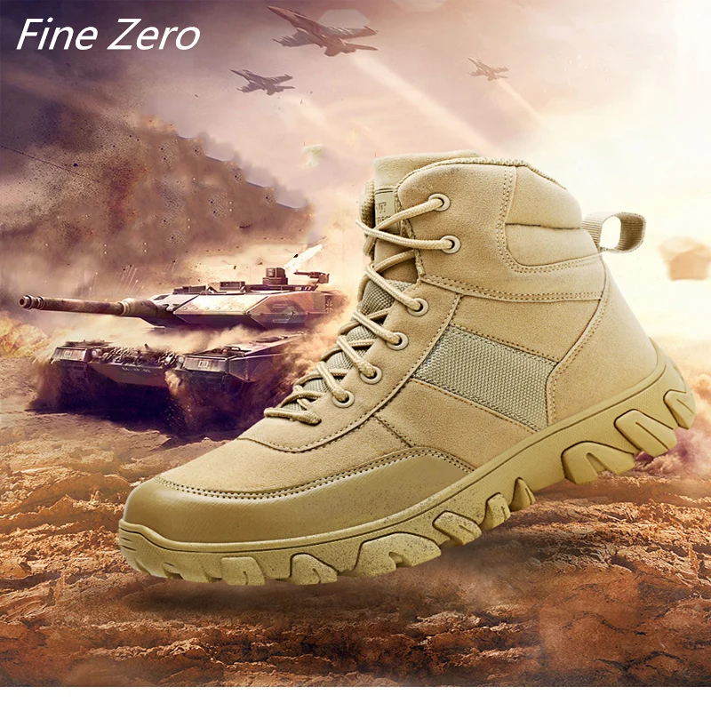Новый тренд Военные ботинки Мужские в стиле Дезерт Сезон осень зима Модные