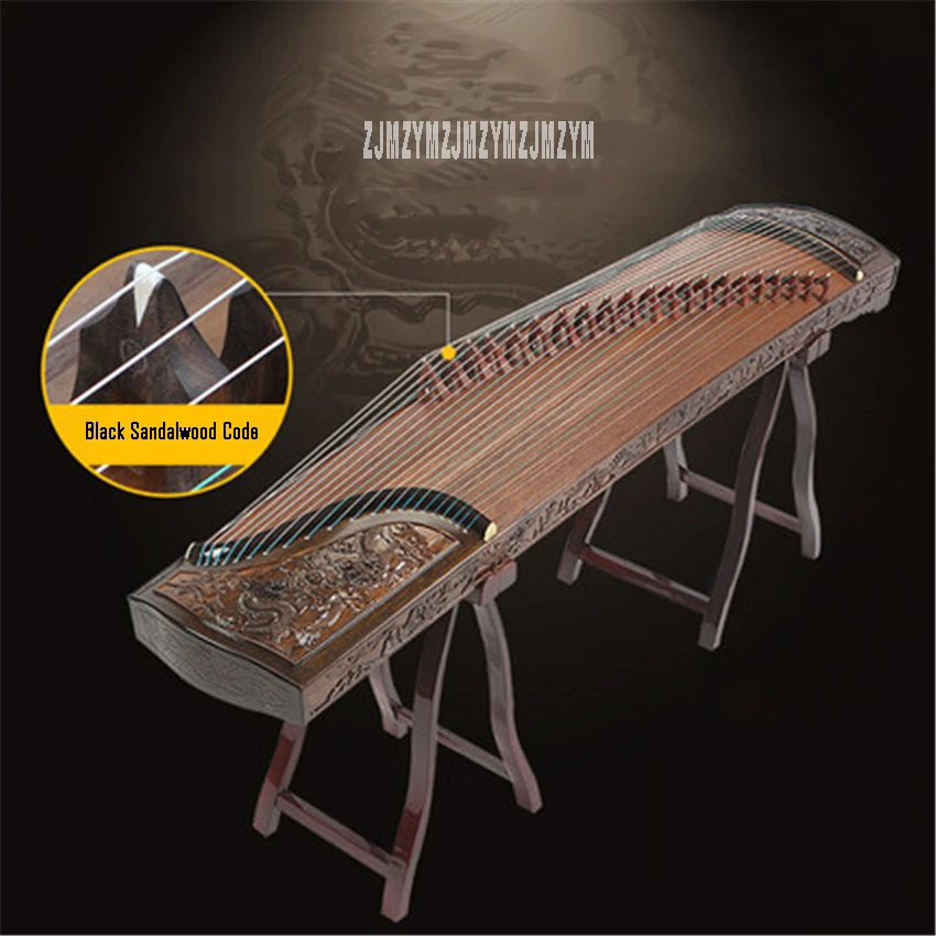 Guzheng золотистые шелковые из массива дерева ручная резка глубокая инструменты для
