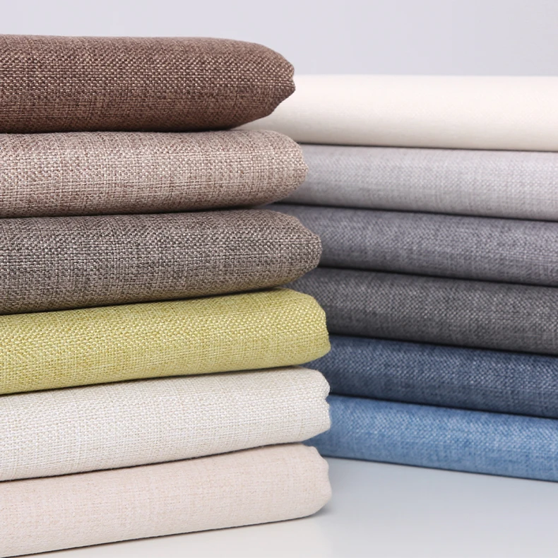 Хлопковая льняная ткань простая или плотная скатерть и напольный материал для