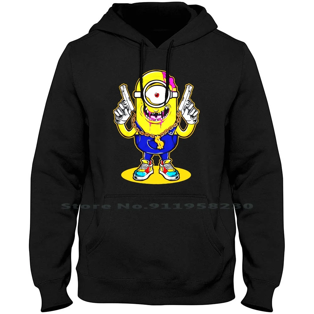 

Little Gangster Men Women Hoodie Sweater 6XL Big Size Cotton Illustration Gangster Popular Little Trend Gang Lit Hot End St Me