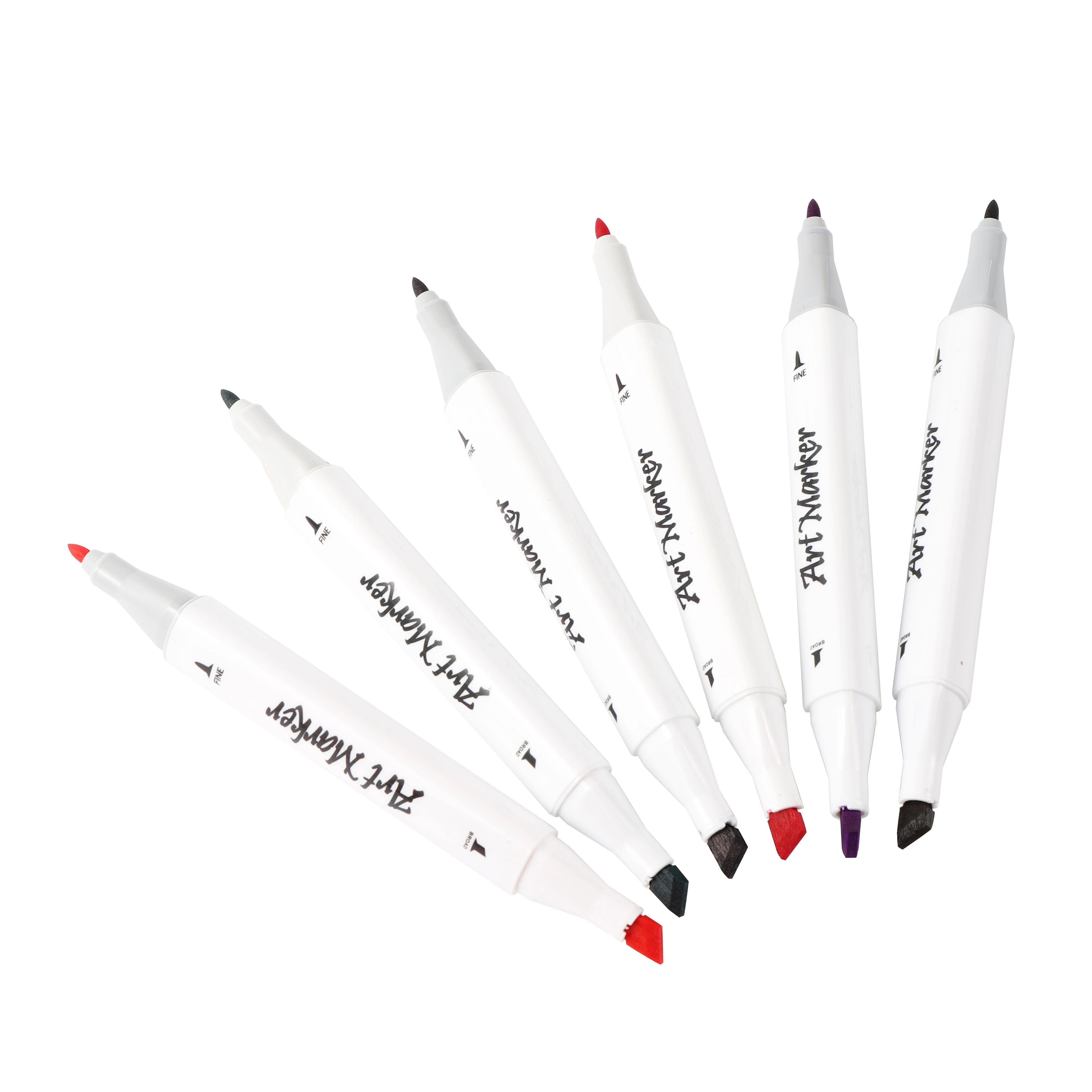 

1Pc Art Markers Sketch Art Marker Pen Double Tips Alcoholic Pens For Artist Manga Markers Art Supplies School 12 Colors