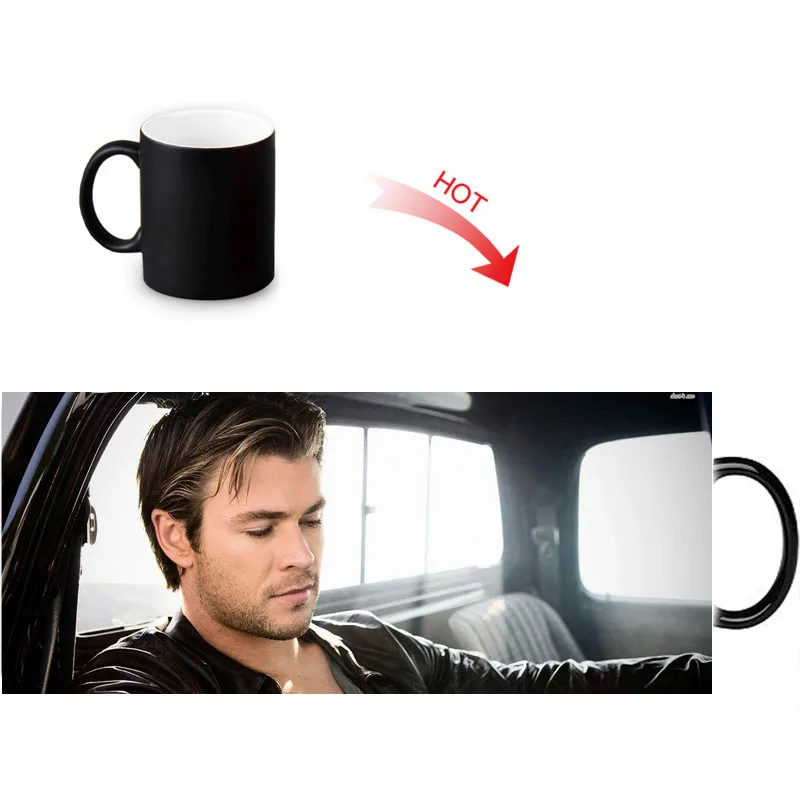 Забавные кружки с рисунком Криса хемворта кружка для кофе меняющая цвет чашка