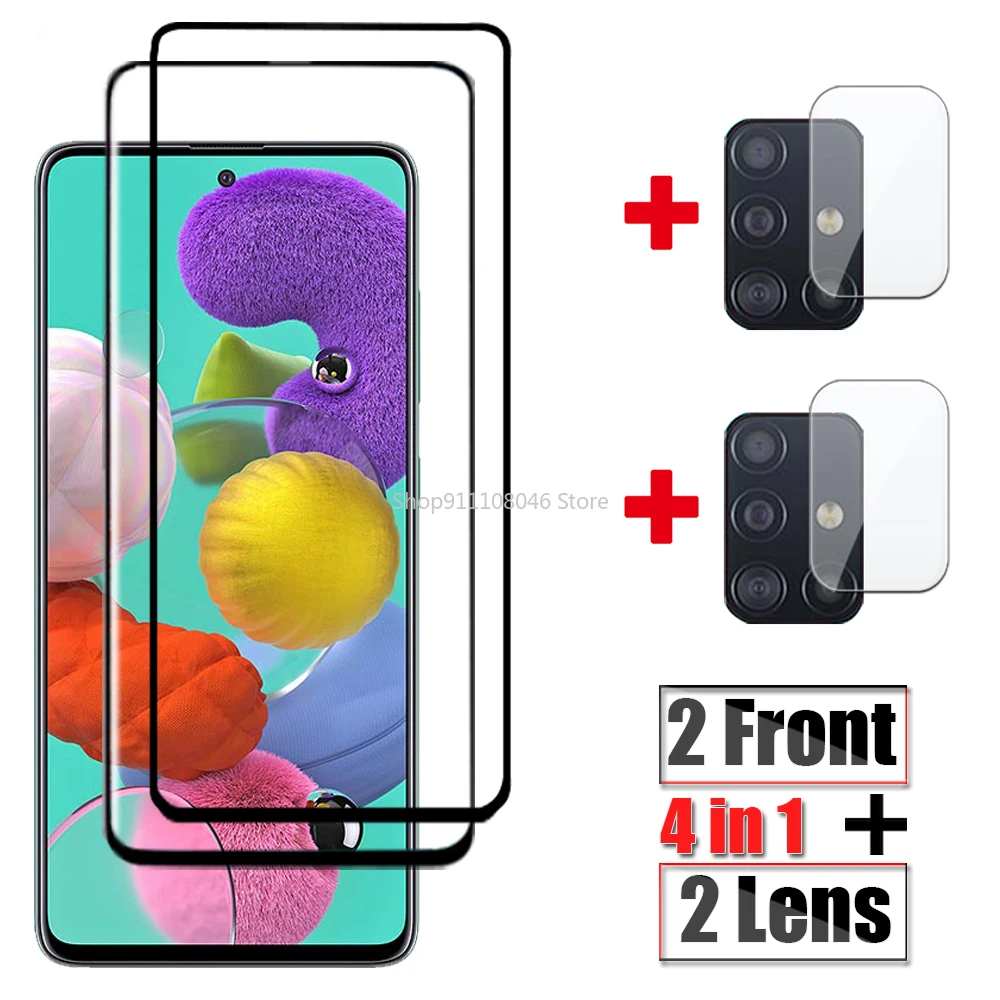 

Закаленное стекло для Samsung Galaxy A51 A52 A50 A50S A70, защитная пленка для экрана Samsung A71, защитная пленка для объектива камеры Galax A52S