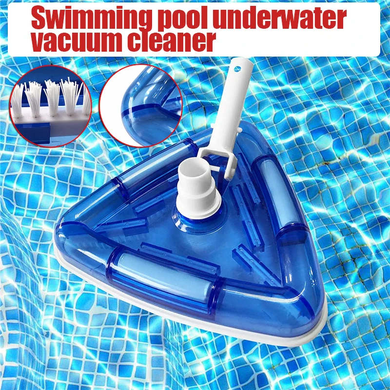 

Pool Supply Weighted Transparent Triangular Pool Vacuum Head with Swivel Hose Connection Removes Debris Clean Corners Piscina