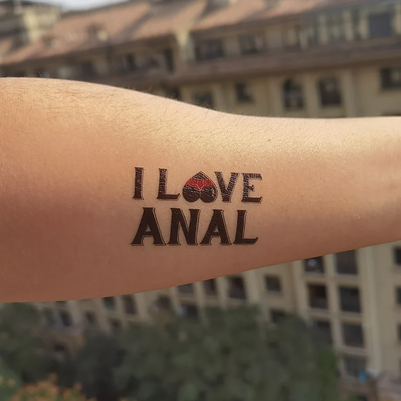 I Love Anal - Cuckold Temporary Tattoo Fetish for Hotwife cuckold