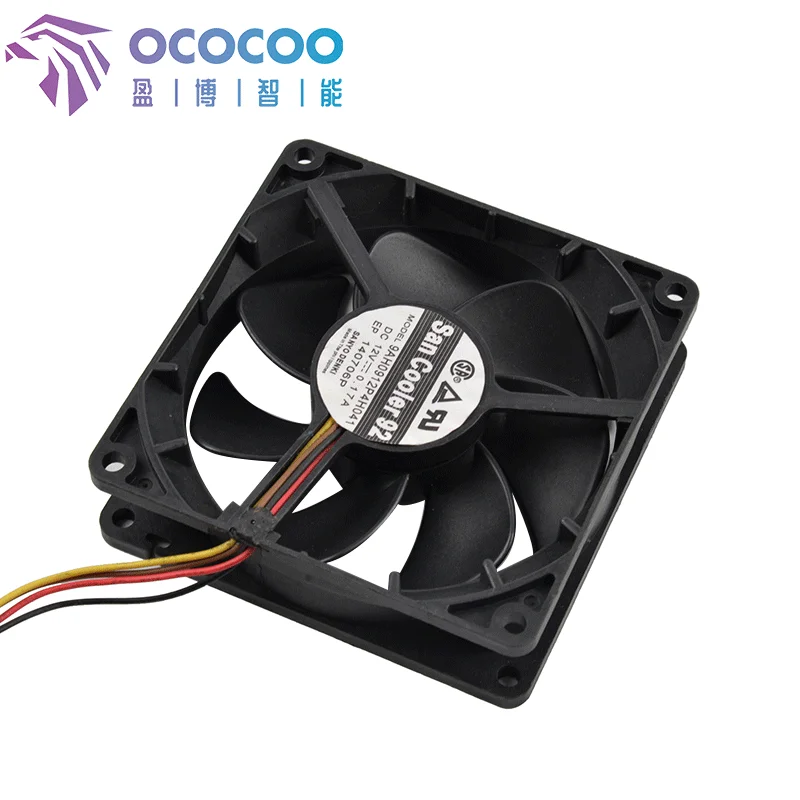 Вентилятор охлаждения OCOCOO 92x92x25 мм 12 В кулер для полупроводникового водяного