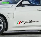 Наклейка на дверь автомобиля, 2 шт., для Alfa Romeo Giulia Giulietta 159 156 MITO Stelvio 147 Sportiva, автомобильные аксессуары