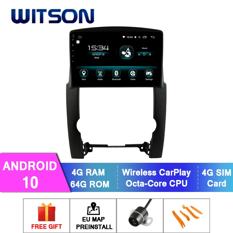 WITSON Android 10 0 4 + 64 Гб 2 &quotавтомобильный DVD GPS для KIA SORENTO 2009 2012 автомобильный Радио