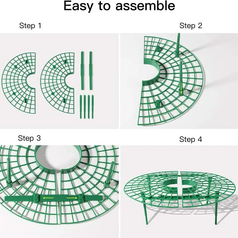 

5 PCS Strawberry Stand Frame Holder Balcony Planting Rack Fruit Support Plant Flower Climbing Vine Pillar Gardening Stand
