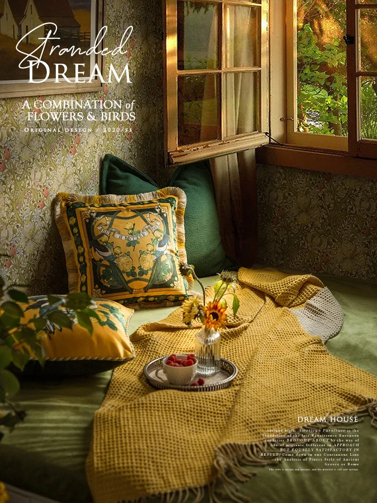 Роскошный декоративный чехол для диванной подушки в фермерском стиле винтажный