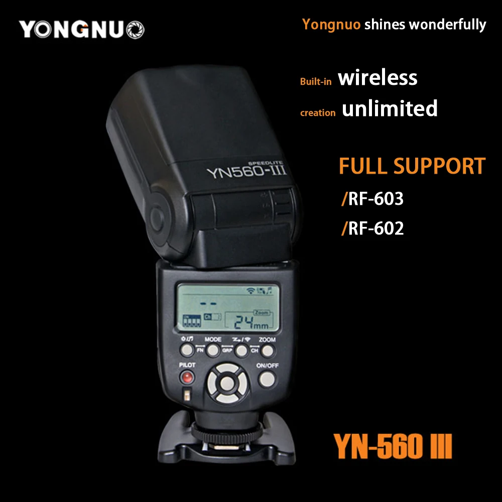 Вспышка YONGNUO Speedlite YN 560 III IV беспроводная вспышка для камер Nikon Canon Olympus Pentax