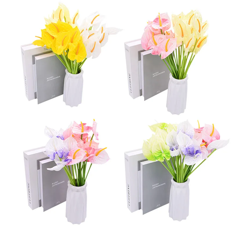 5/10 шт. искусственные антуриум Калла цветок лилии сделай сам рукоделие Свадебная